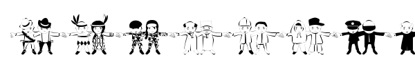 Human Chain font