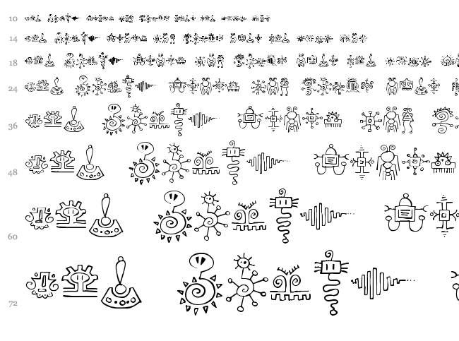 Jiggery Pokery font waterfall