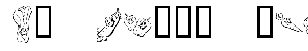 KR Happy Veggies! font