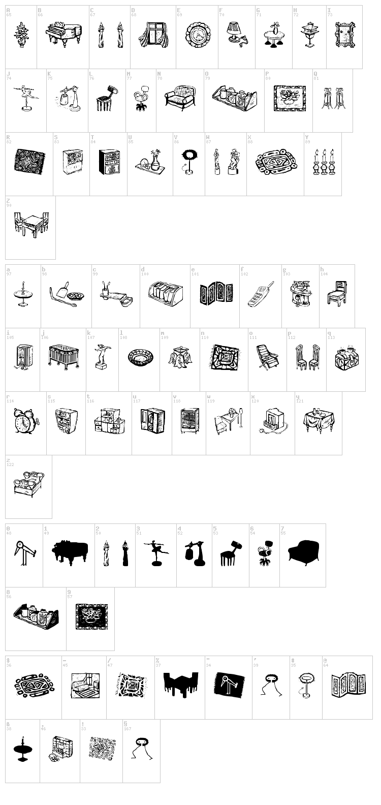 LiveStyle font map