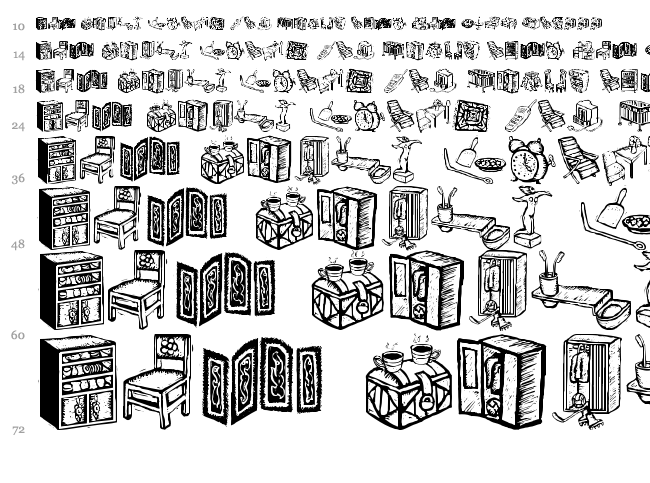 LiveStyle font waterfall