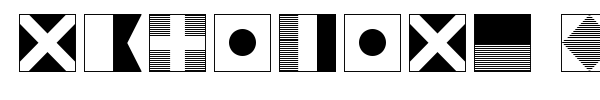 Maritime Flags font