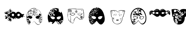 M??scaras de Veneza font preview