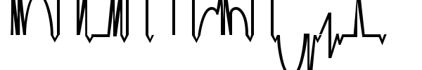 Mesa Analog font