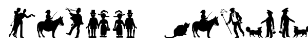 Mixed Silhouettes Five font
