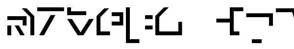 Modern Cybertronic font
