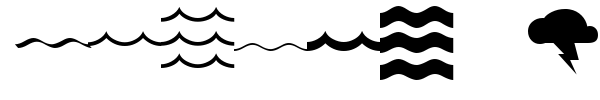 Mostly Waves font