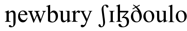 Newbury SILDoulos font