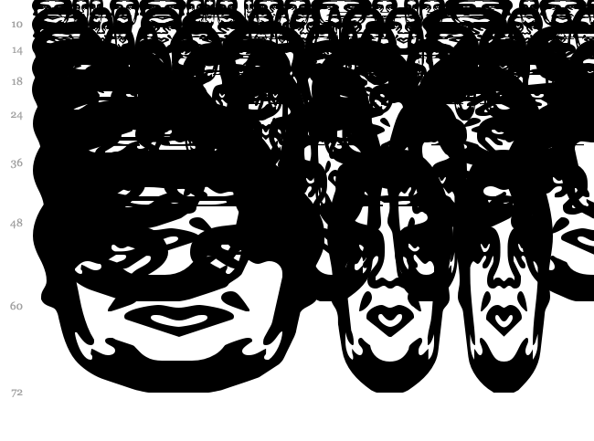 Obey Series 1 font waterfall