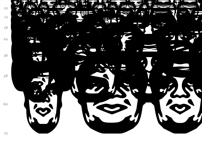 Obey Series 1 font waterfall
