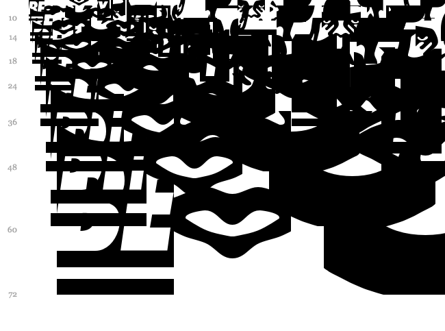 Obey Series 1 font waterfall
