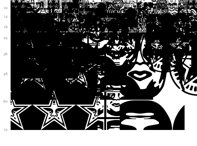 Obey Series 2 font waterfall