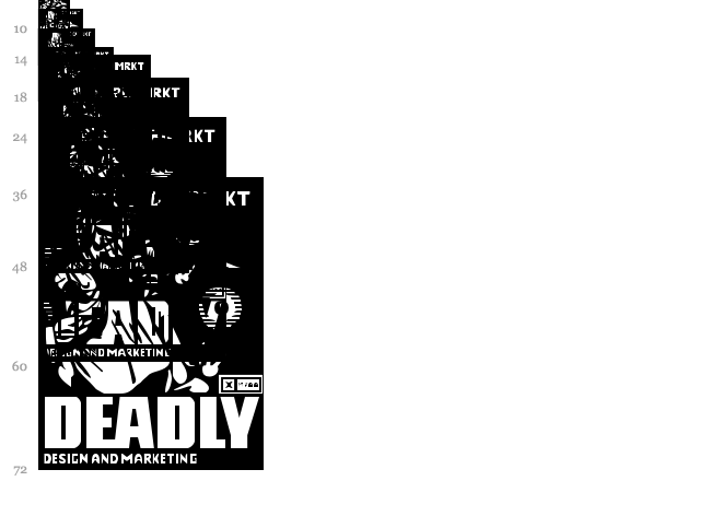 Obey Galleria font waterfall