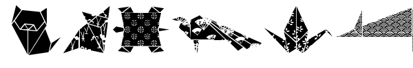 Origami Bats font