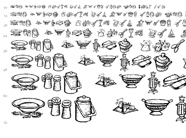 PrositBats font waterfall
