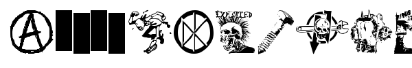 Punk Dingbats font