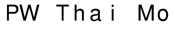 PW Thai Monospaced EG font