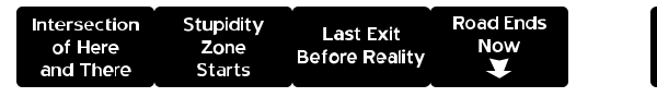 Road to Nowhere JL font
