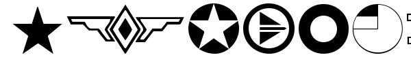 Roundels font