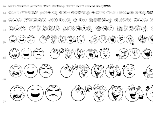 Smile 2 Me font waterfall