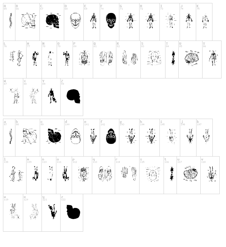 Tax Taxation font map