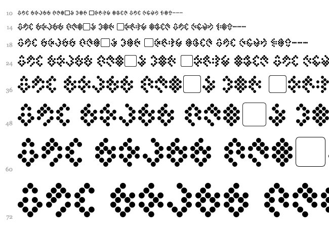 Tellarite font waterfall
