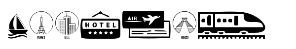 Tourism font