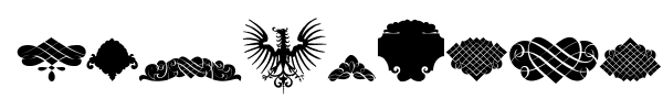 Unpublished Ornaments font