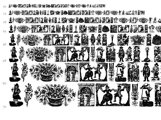 Was Woodcuts font waterfall