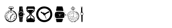 Watches font