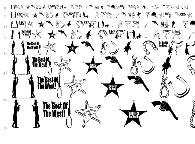 We Love Americas Wisdom font waterfall