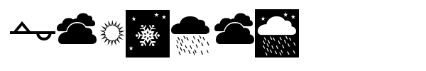 Weather font