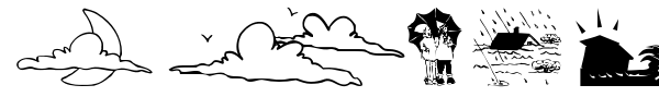 Weather Bats font