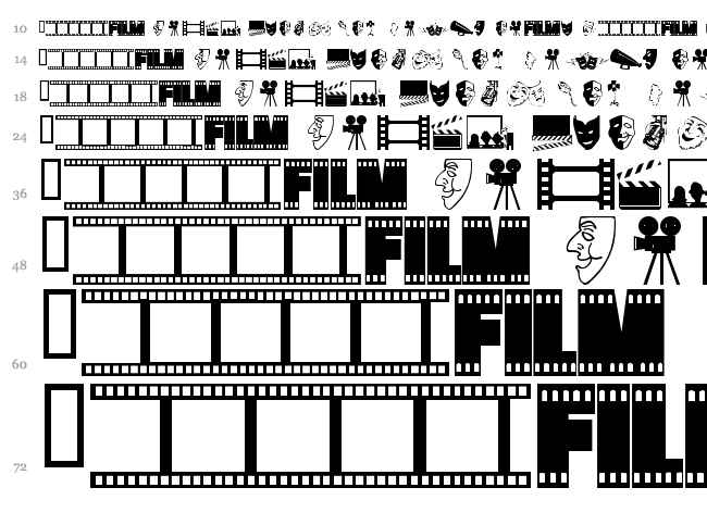 WM Drama 1 font waterfall