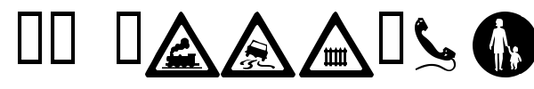 WM Roadsigns font