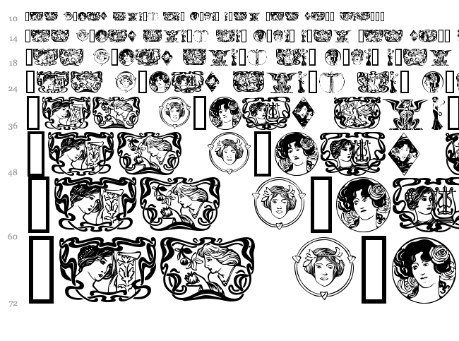 Women font waterfall