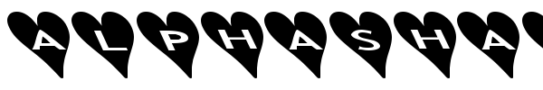 AlphaShapes Hearts font