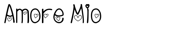 Amore Mio font