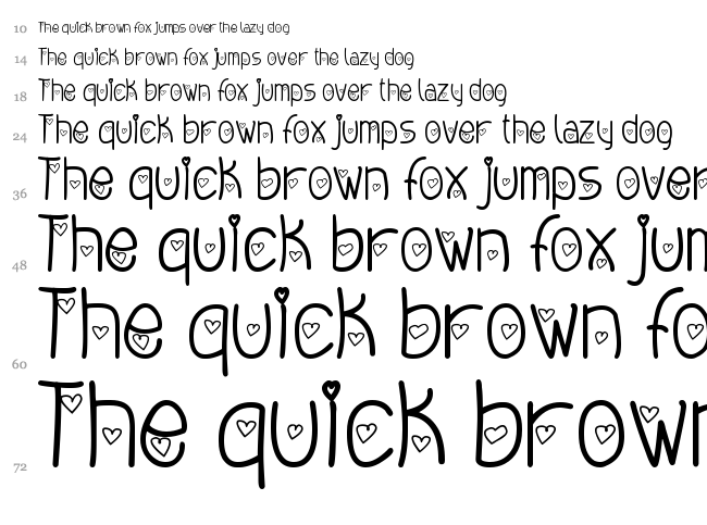 Amore Mio font waterfall