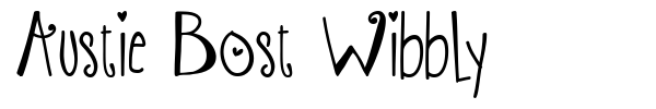 Austie Bost Wibbly font