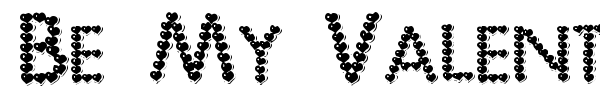 Be My Valentine font