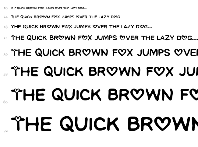 CF I love Montreal font waterfall