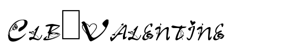 Clb:Valentine font