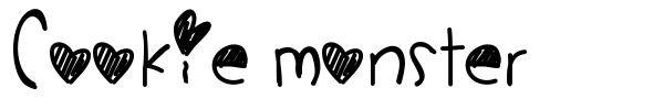 Cookie Monster font