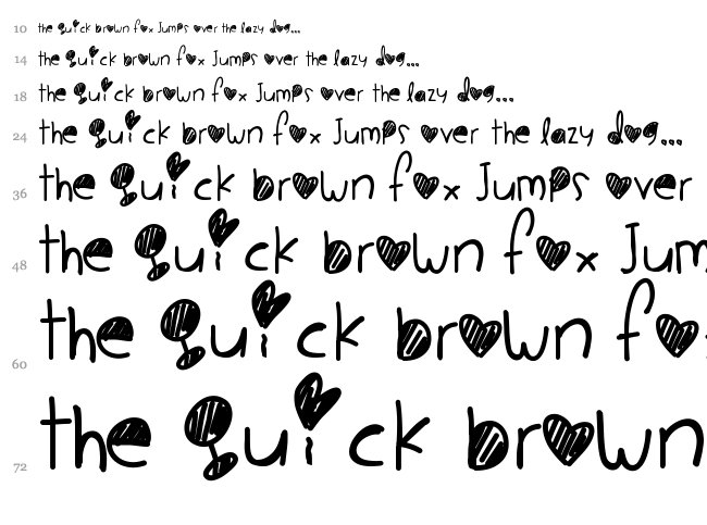Cookie Monster font waterfall