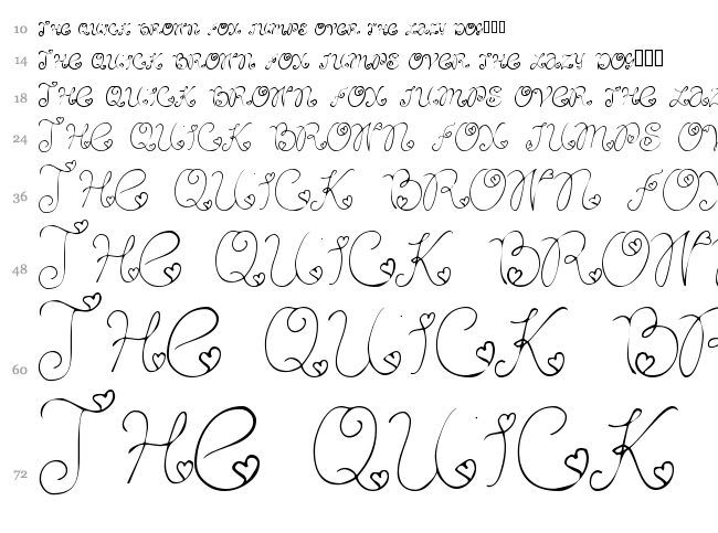 Craftopia Love font waterfall