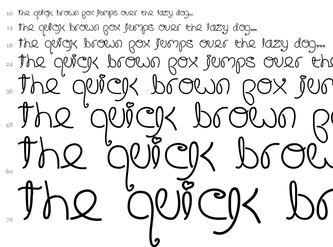 Crushed Out Girl font waterfall