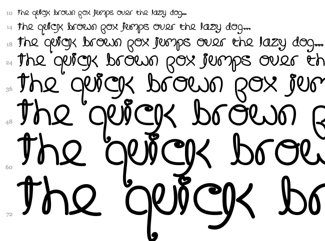 Crushed Out Girl font waterfall