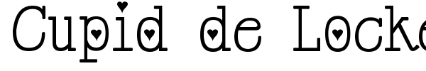 Cupid de Locke font