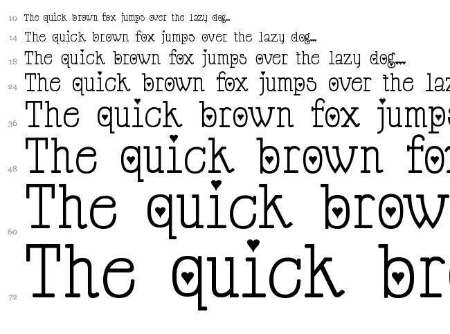 Cupid de Locke font waterfall